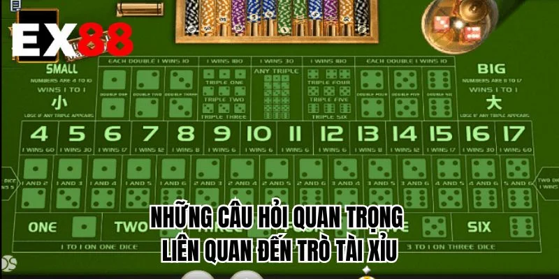 Những câu hỏi quan trọng liên quan đến trò tài xỉu